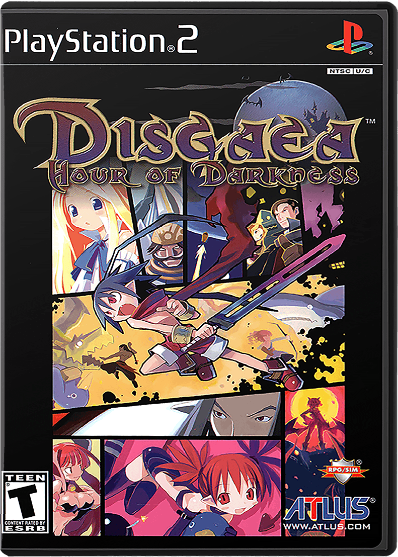 Disgaea Hour of Darkness box art for Playstation 2